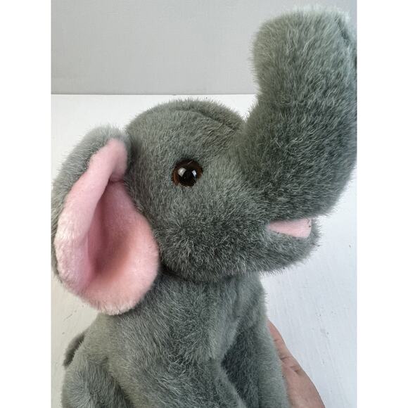 Fundamental Too 1987 Squeezem's Plush Elephant Gray Stuffie Vintage 80s - Picture 8 of 8